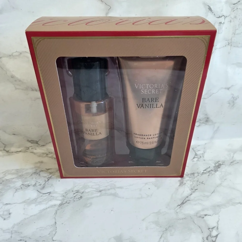 Victorias  Mist and Lotion Secret Bare Vanilla Mini Gift Set Holidays
